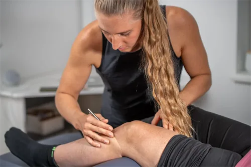 Meniskusschmerzen ganzheitliche Therapie place to be. physio and more